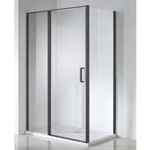   Wellis Triton Black 120x80 nyílóajtós, fekete zuhanykabin, Easy Clean bevonattal WC00480