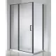 Wellis Triton Black 120x80 nyílóajtós, fekete zuhanykabin, Easy Clean bevonattal WC00480