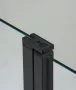 Wellis Triton Black 120x80 nyílóajtós, fekete zuhanykabin, Easy Clean bevonattal WC00480