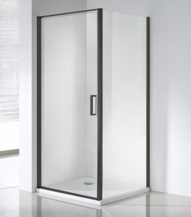 Wellis Quadrum Black zuhanykabin 90x90 szögletes Easy Clean bevonattal WC00483