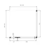 Wellis Mika zuhanykabin 90x90 füst üveggel és gun metal grey profilszínnel