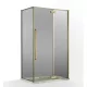 Wellis Mika zuhanykabin 120x90 füst üveggel, brushed gold profilszín WC00571