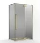Wellis Mika zuhanykabin 120x90 füst üveggel, brushed gold profilszín WC00571