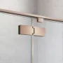 Wellis Mika zuhanykabin 120x90 füst üveggel és brushed rose gold profilszínnel