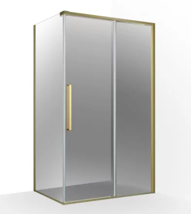 Wellis Clara tolóajtó részlet brushed gold profilszínnel