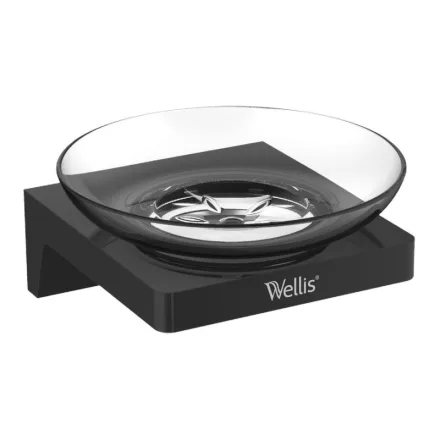 Wellis Mamba fekete szappantartó WE00111