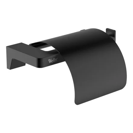 Wellis Mamba fekete WC papír tartó WE00114