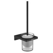 Wellis Mamba fekete WC kefe szett, fali WE00119