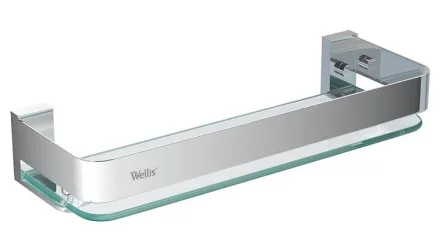 Wellis Capri üvegpolc fém kerettel WE00130