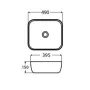 Wellis Daisy pultra építhető mosdó WF00042