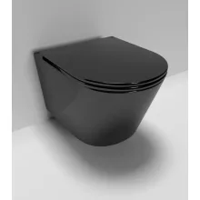 Wellis Clement fali Rimless WC matt fekete WF00070