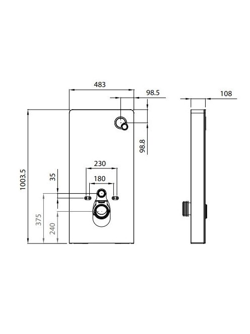 Wellis Corsica Black szerelőmodul fali WC-hez WF00073