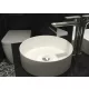 Wellis Rose matt fehér pultra építhető porcelán mosdó 35.5x35.5 cm WF00085