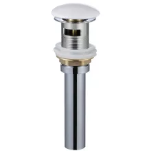   Wellis Click-Clack leeresztő, túlfolyós, fényes fehér WF00104