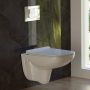 Wellis Erin perem nélküli fali WC csésze ülőkével, tartállyal és szögletes nyomólappal WF00123