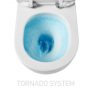 Wellis Aurora Tornado ultracsendes porcelán álló WC csésze 355x600 perem nélküli, fehér WF00180