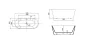 Wellis Calabria White falhoz illeszthető kád 170x80 cm WK00123