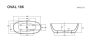 Wellis Oval 186 szabadon álló akril kád 186x88,5 cm WK00133