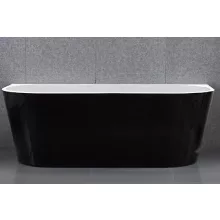   Wellis Calabria Black falhoz illeszthető kád 170x80 cm WK00138