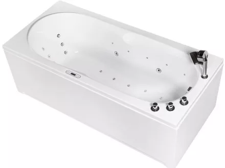 Wellis Malawi E-Max 170 hidromasszázs kád csaptelep nélkül balos WK00165-1