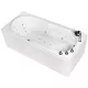 Wellis Malawi E-Max 170 hidromasszázs kád csaptelep nélkül balos WK00165-1