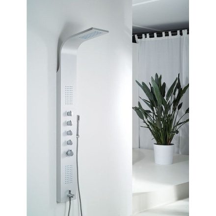 Wellis Mariner Silver termosztátos zuhanypanel WZ00086