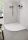 Zenon Angular Slate íves zuhanytálca 90x90 Cream