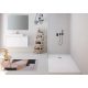 Zenon Smart Slate szögletes zuhanytálca 80x120 Cemento
